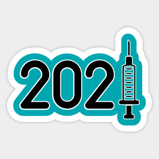 2021 Year of the OX and Vax T-shirt Sticker